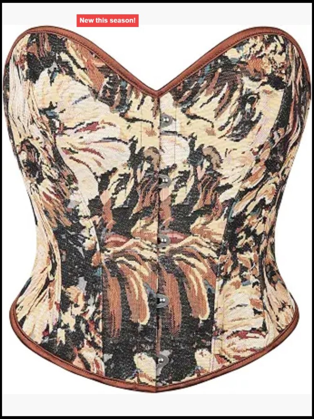Corset Top for Women Lace Up Boned Overbust Bustier Bodyshaper Sweetheart Neck